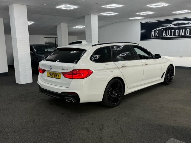 BMW 5 Series 2018 2.0 520D M Sport Touring Euro YB18DWV White #4