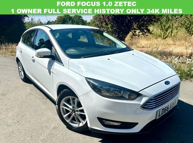 Ford Focus 1.0T Ecoboost Zetec Hatchback Eu LD66YYA White #2