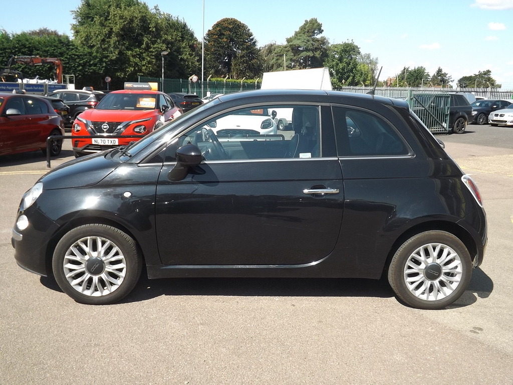 Fiat 500 Lounge Black #5