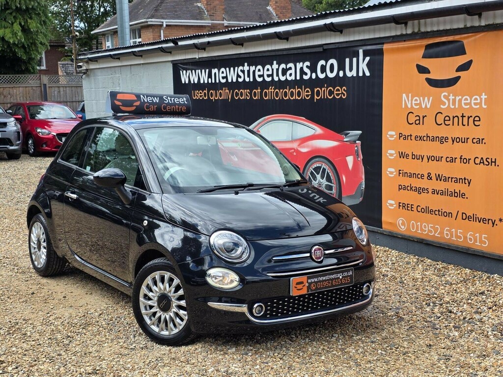 Fiat 500 Hatchback 1.2 Lounge Euro 6 Ss 201767 Black
