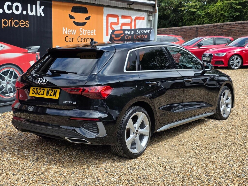Audi A3 Hatchback 1.0 Tfsi 30 S Line Sportback Euro 6 Ss SD23WZM Black #6