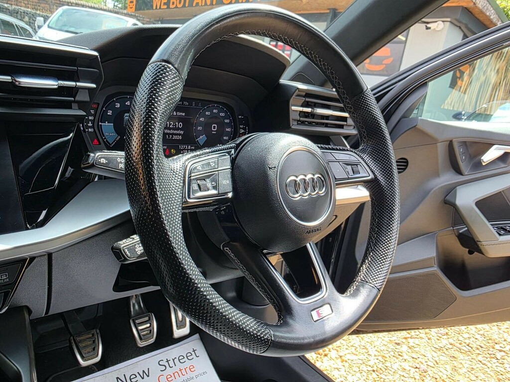 Audi A3 Hatchback 1.0 Tfsi 30 S Line Sportback Euro 6 Ss SD23WZM Black #4