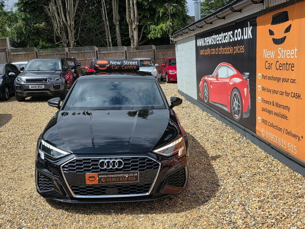 Audi A3 Hatchback 1.0 Tfsi 30 S Line Sportback Euro 6 Ss SD23WZM Black #3