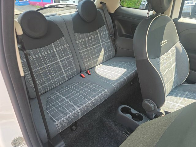 Fiat 500 2016 1.2 Lounge Hatchback Euro 6 AK66UYU White #6