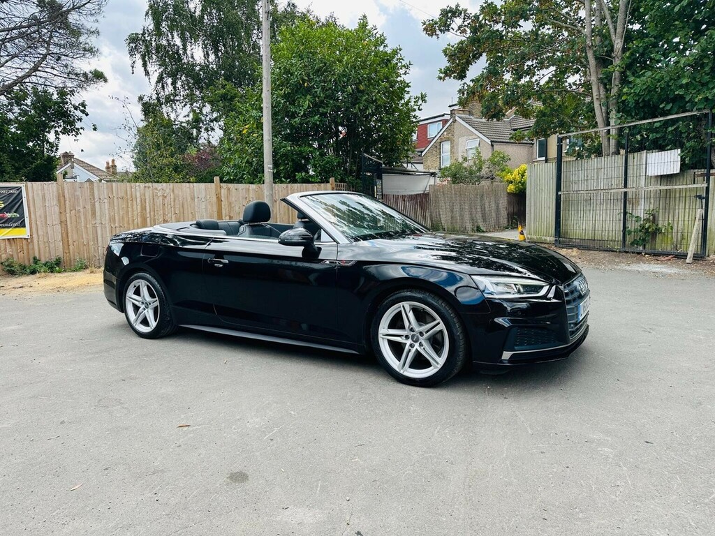 Audi A5 Convertible 2.0 Tfsi 40 S Line S Tronic Euro 6 S Black #3