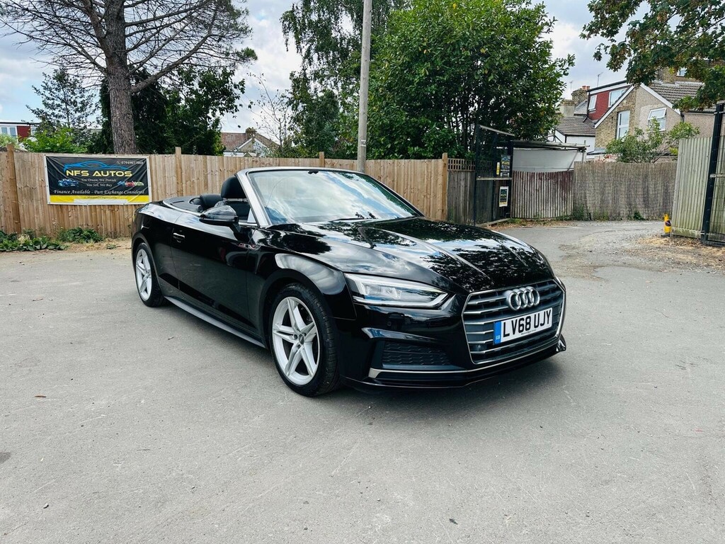 Audi A5 Convertible 2.0 Tfsi 40 S Line S Tronic Euro 6 S Black #2