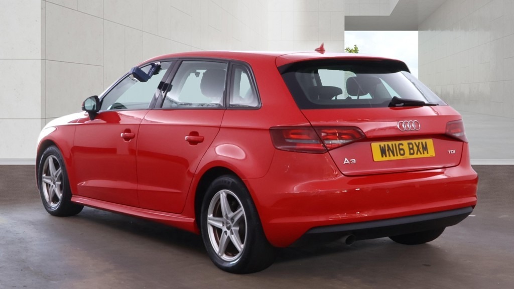 Audi A3 1.6 Tdi Ultra 110 Se Technik Tech Pack Nav WN16BXM Red #2