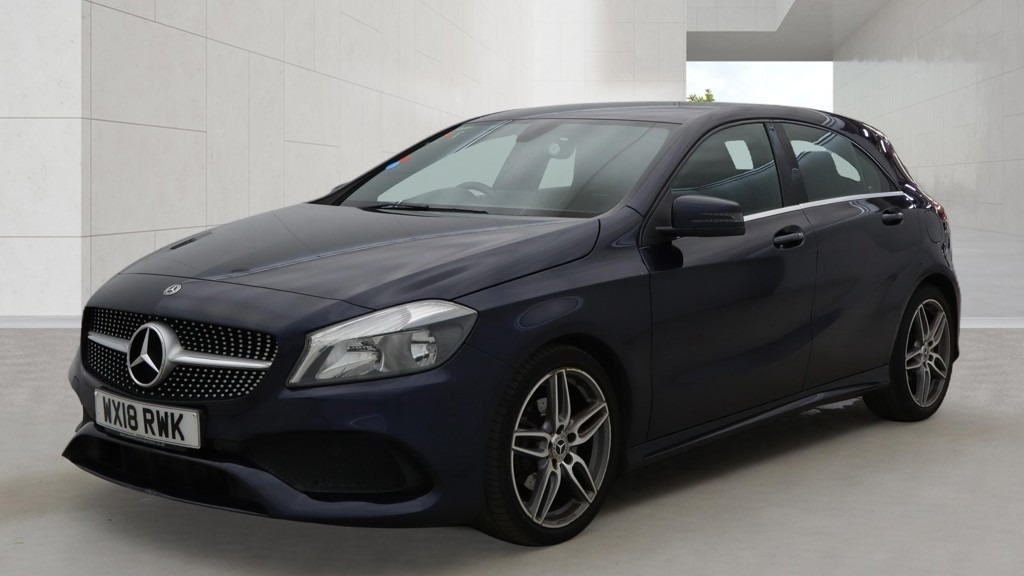Mercedes-Benz A Class A200d Amg Line Nav Camera Ulez 7 WX18RWK Blue #4