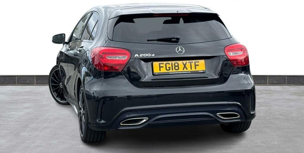 Mercedes-Benz A Class A200d Amg Line Night Pack Nav Came FG18XTF Black #2