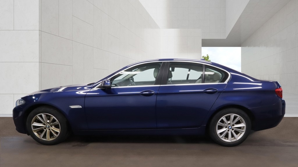 BMW 5 Series 520D 190 Se Step Pro Media Leather VN66XFF Blue #6