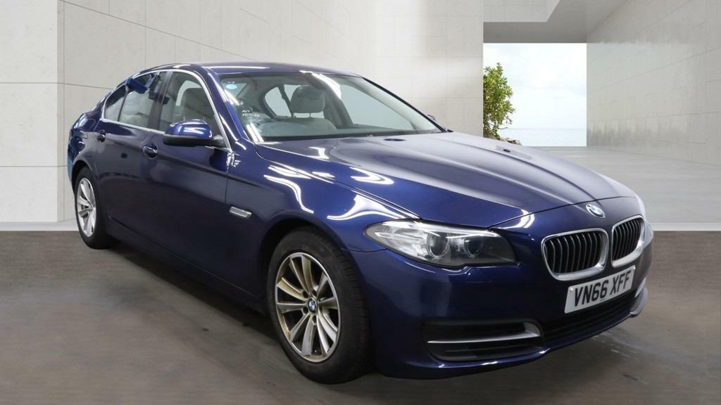 BMW 5 Series 520D 190 Se Step Pro Media Leather Blue