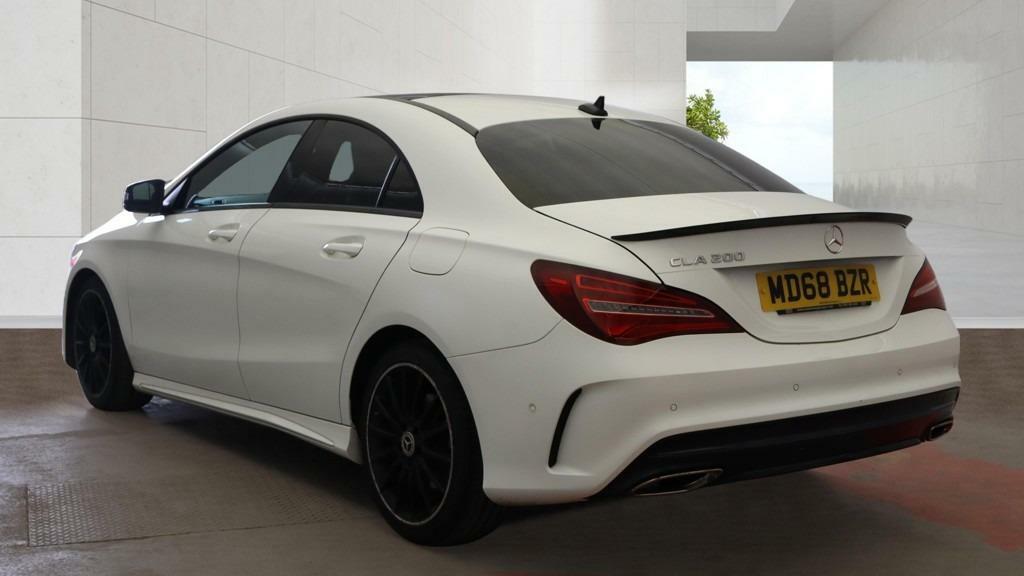 Mercedes-Benz CLA Class Cla 200 Amg Line Night Edition Plus Sunroof White #2