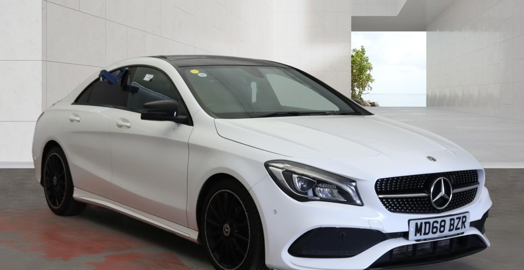 Mercedes-Benz CLA Class Cla 200 Amg Line Night Edition Plus Sunroof White