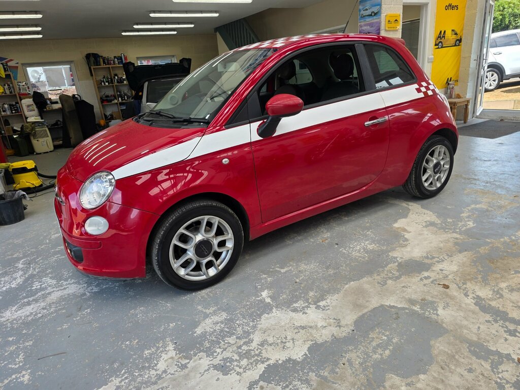 Fiat 500 1.2 Lounge Hatchback Euro 5 Ss White #12
