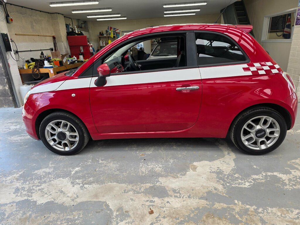 Fiat 500 1.2 Lounge Hatchback Euro 5 Ss White #13