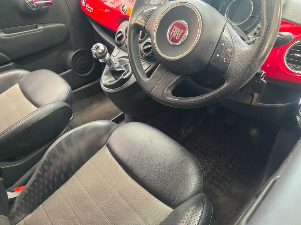 Fiat 500 1.2 Lounge Hatchback Euro 5 Ss White #10