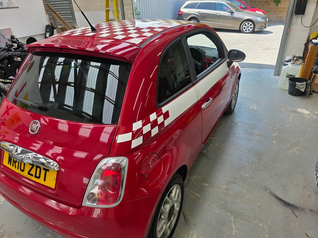 Fiat 500 1.2 Lounge Hatchback Euro 5 Ss White #5