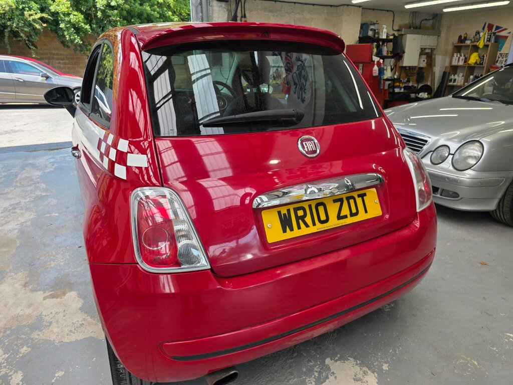 Fiat 500 1.2 Lounge Hatchback Euro 5 Ss White #6