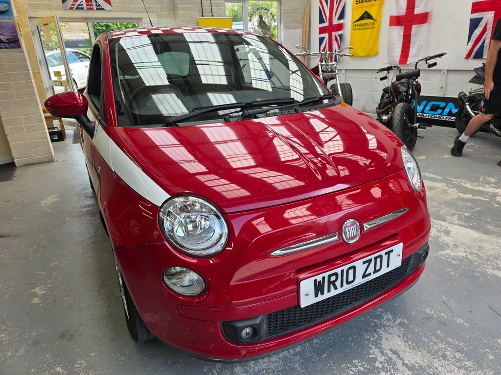 Fiat 500 1.2 Lounge Hatchback Euro 5 Ss White #3