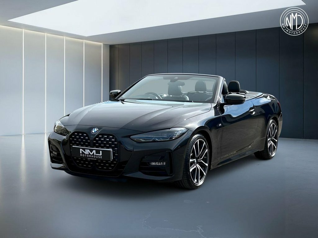 BMW 4 Series 2022 2.0 420I M Sport Convertible HJ71KLF Black #3