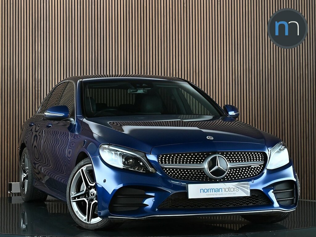 Mercedes-Benz C Class 2.0 C300d Amg Line Edition Premium Saloon Di Blue