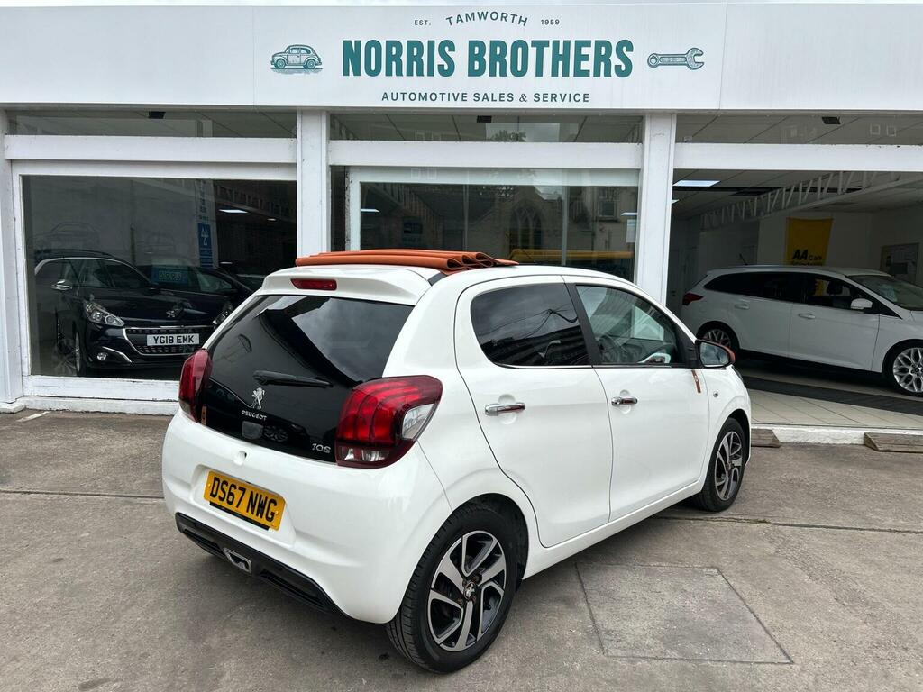 Peugeot 108 Hatchback 1.2 Puretech Roland Garros Top Euro 6 5 White #5