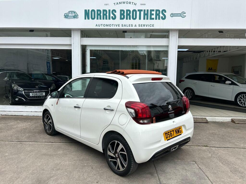 Peugeot 108 Hatchback 1.2 Puretech Roland Garros Top Euro 6 5 White #4