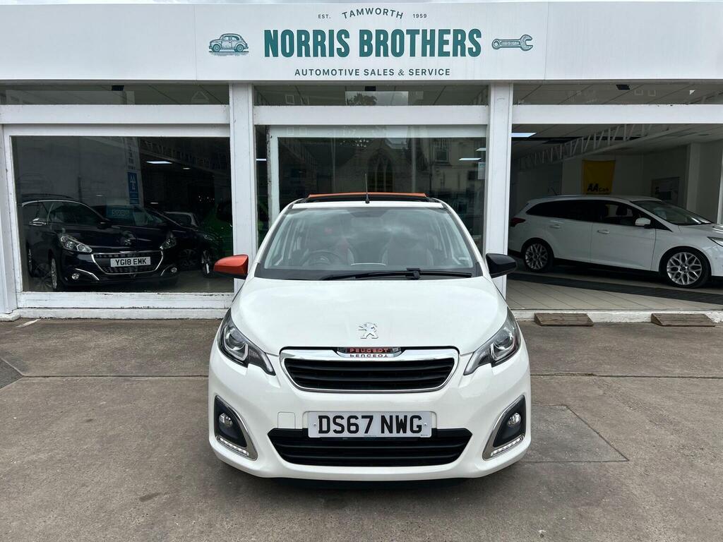 Peugeot 108 Hatchback 1.2 Puretech Roland Garros Top Euro 6 5 White #2