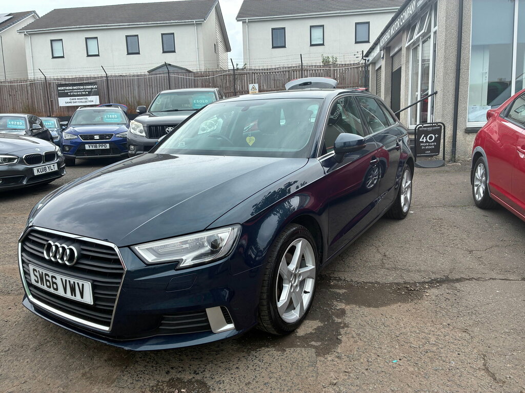 Audi A3 2.0 Tdi Sport Sportback S Tronic 6 SW66VWV Blue #4