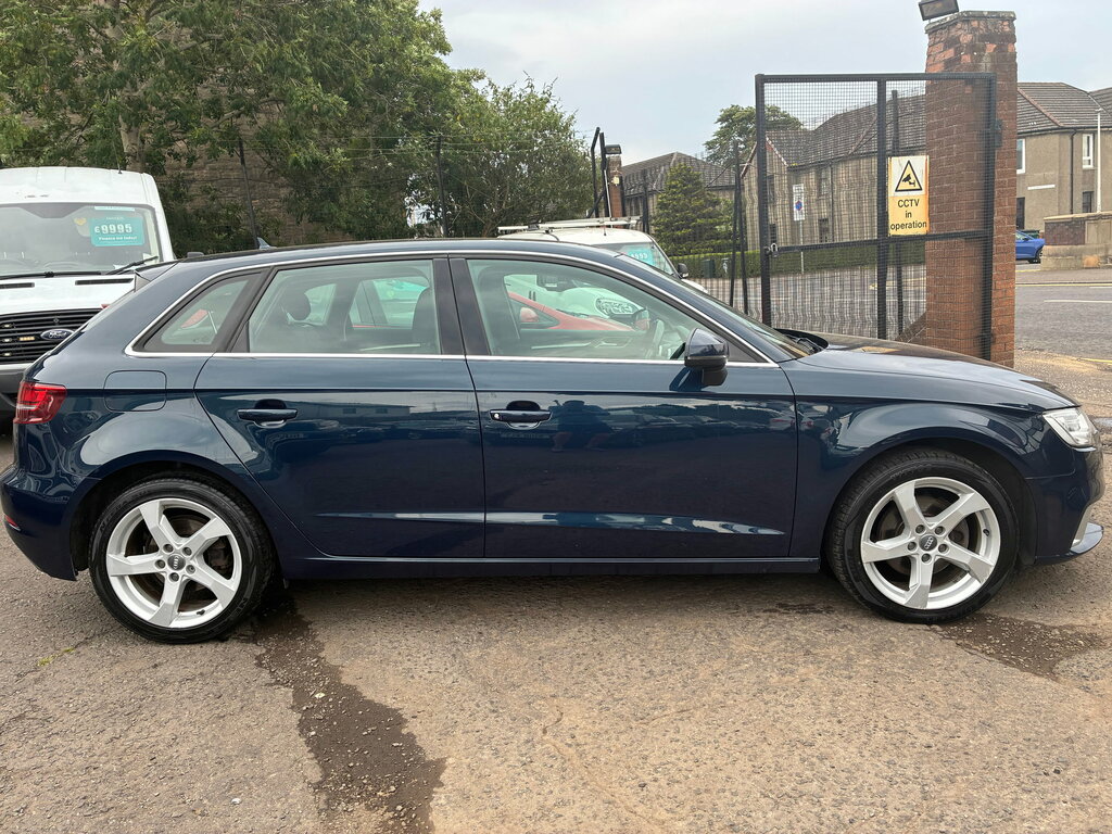 Audi A3 2.0 Tdi Sport Sportback S Tronic 6 SW66VWV Blue #3