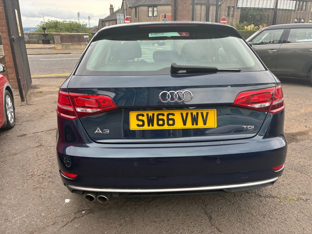 Audi A3 2.0 Tdi Sport Sportback S Tronic 6 SW66VWV Blue #5