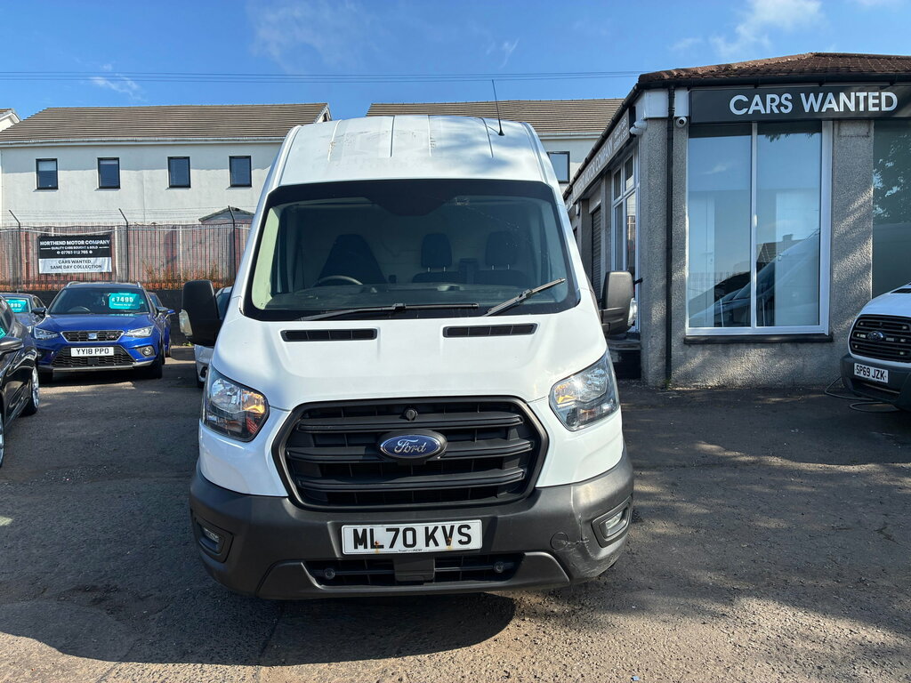 Ford Transit Custom 2.0 350 Ecoblue Leader Panel Van White #4