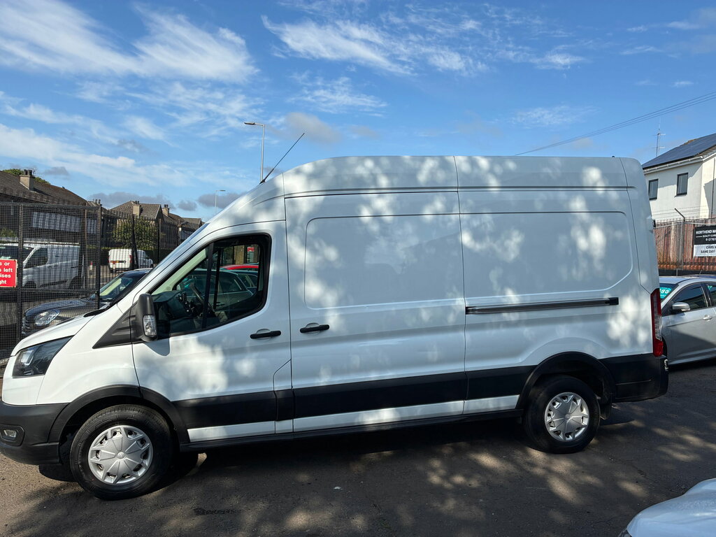 Ford Transit Custom 2.0 350 Ecoblue Leader Panel Van White #2