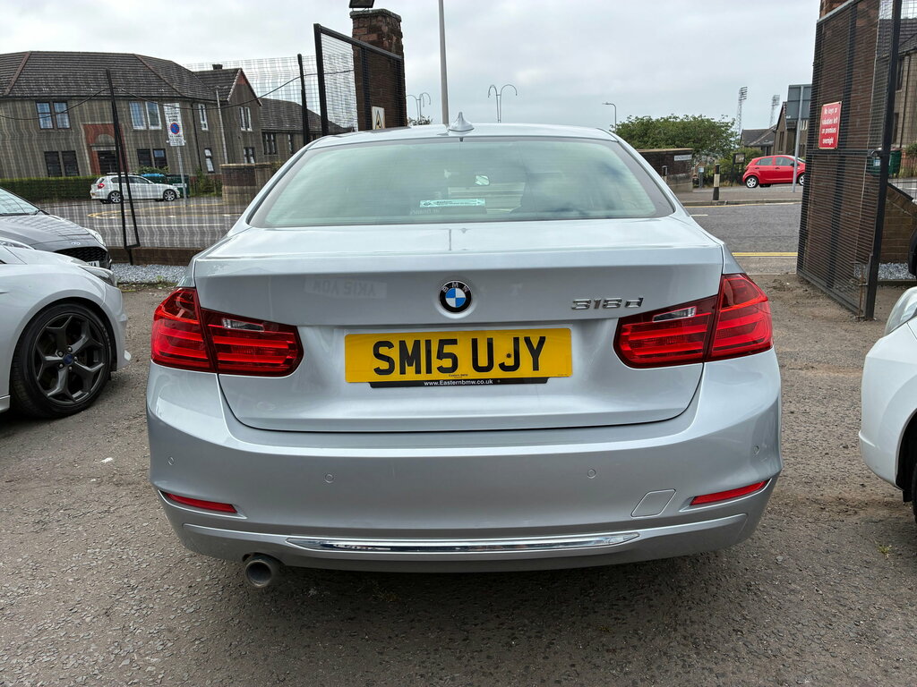 BMW 3 Series 2.0 318D Luxury Saloon Euro 5 S Silver #6