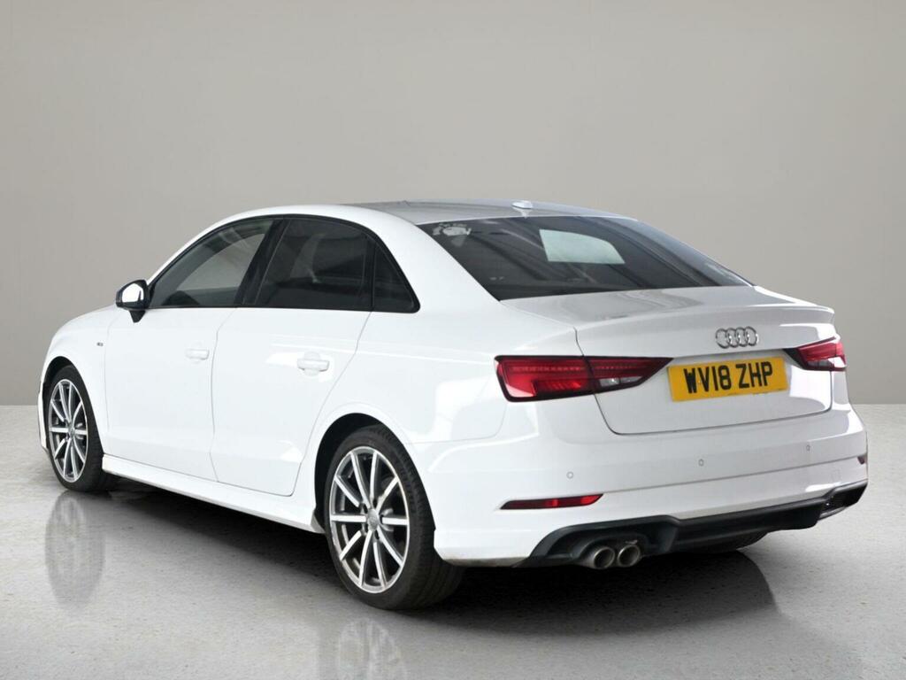 Audi A3 Saloon 2.0 Tdi Black Edition S Tronic Euro 6 Ss WV18ZHP White #6