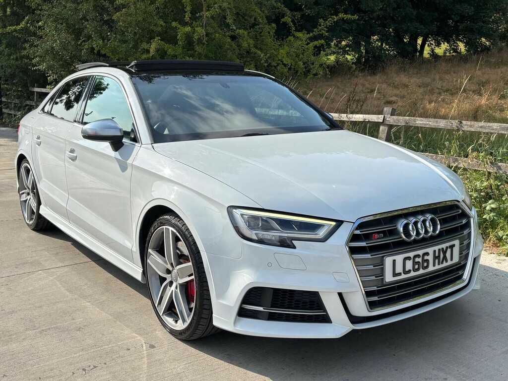 Audi S3 Saloon 2.0 Tfsi S Tronic Quattro Euro 6 Ss LC66HXT White #3