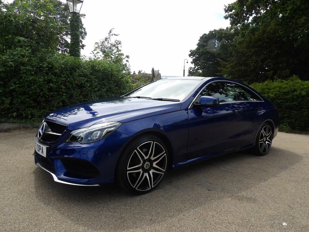 Mercedes-Benz E Class 3.0 E350d V6 Amg Line Edition Premium Coupe Blue #6