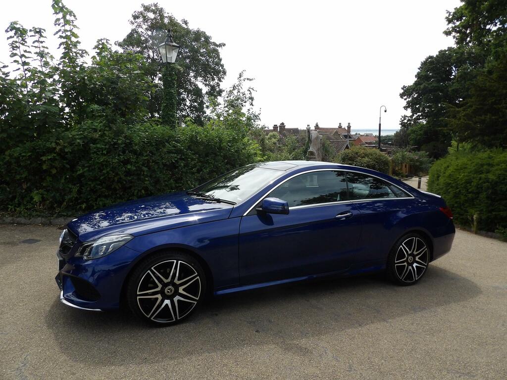 Mercedes-Benz E Class 3.0 E350d V6 Amg Line Edition Premium Coupe Blue #3