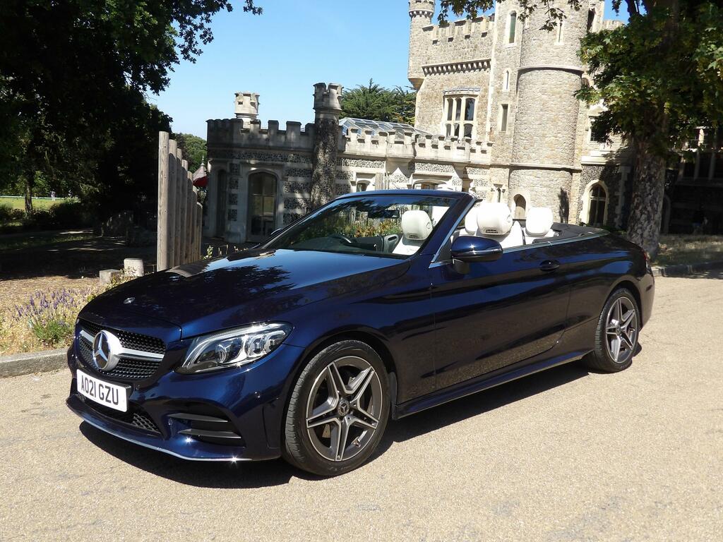 Mercedes-Benz C Class 1.5 C200 Mhev Amg Line Edition Premium Cabriolet Blue