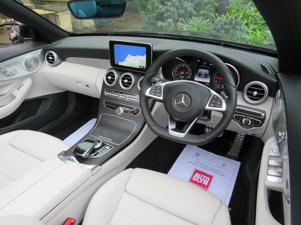 Mercedes-Benz C Class 2.1 C250d Amg Line Premium Plus Cabriolet Di Black #6