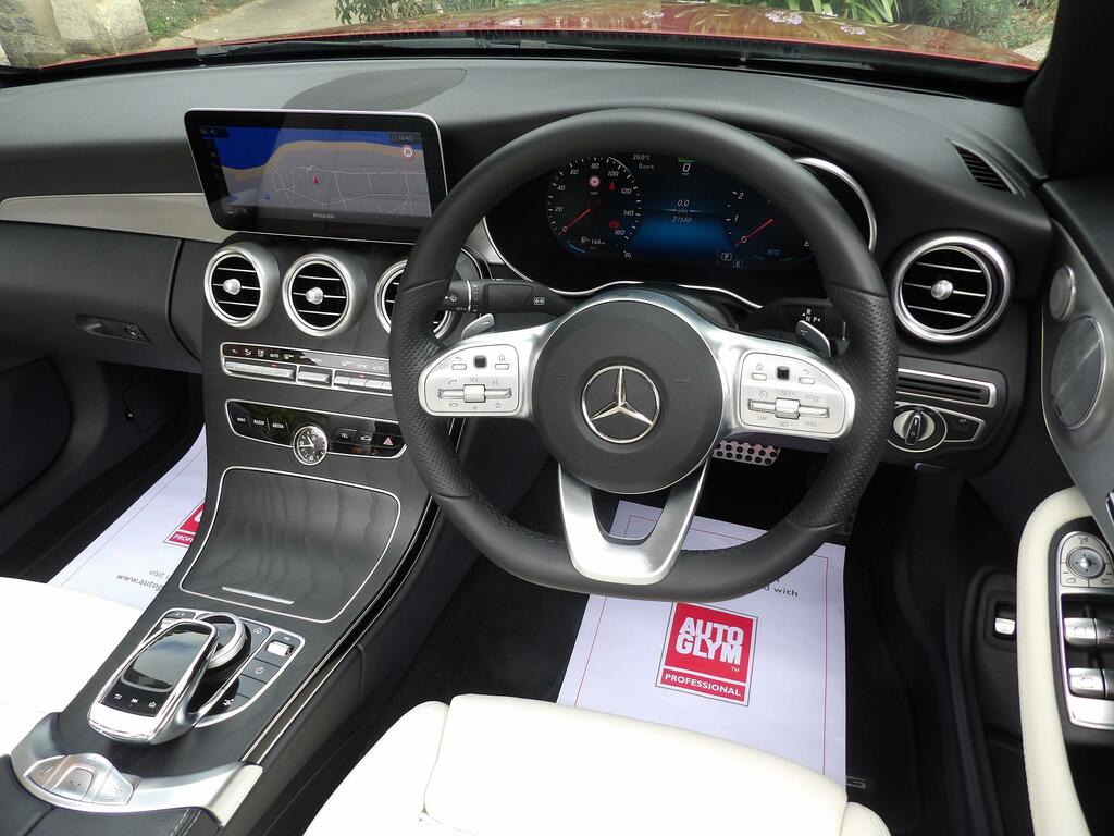 Mercedes-Benz C Class 1.5 C200 Mhev Amg Line Premium Plus Cabriolet Red #6