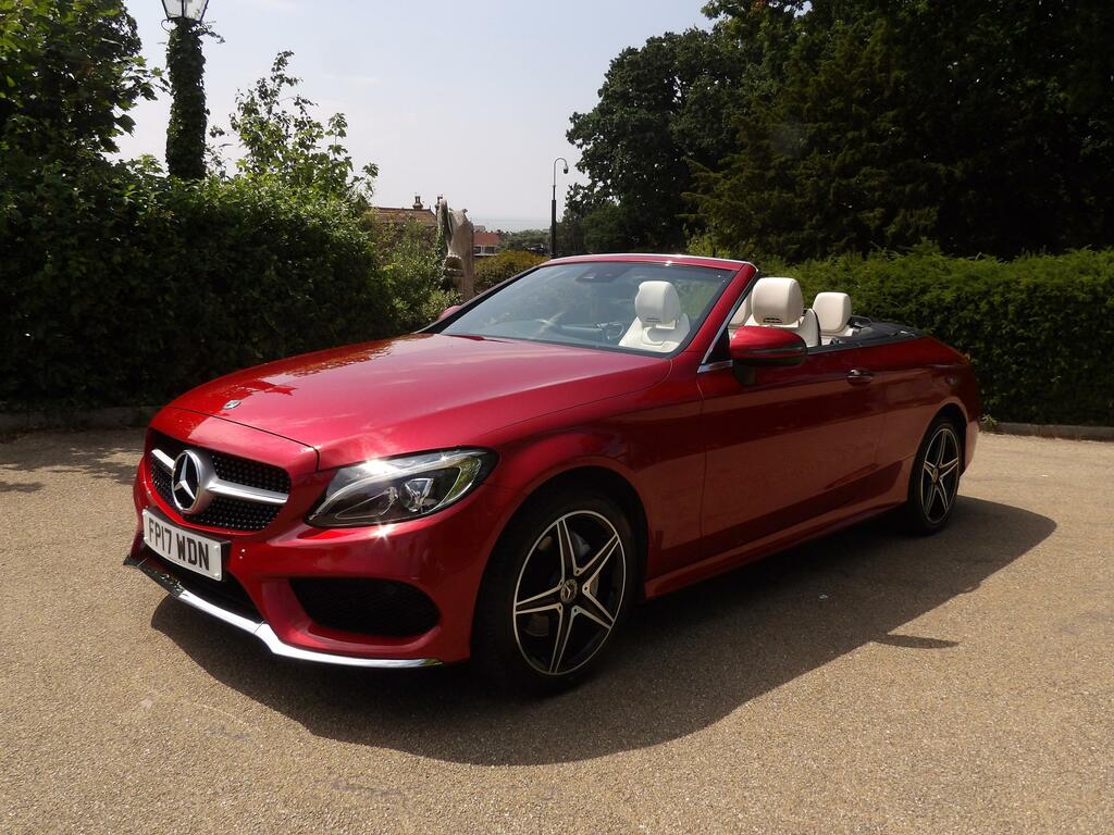 Mercedes-Benz C Class 2.1 C220d Amg Line Premium Plus Cabriolet Di Red
