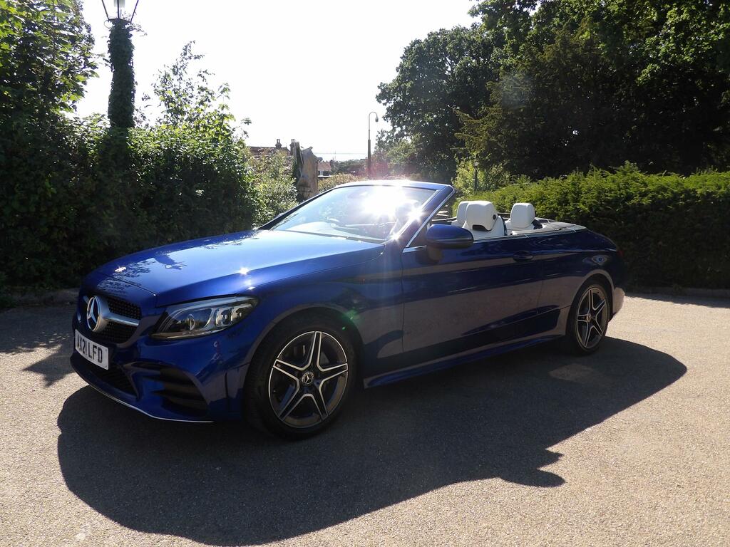 Mercedes-Benz C Class 1.5 C200 Mhev Amg Line Edition Premium Cabriolet Blue