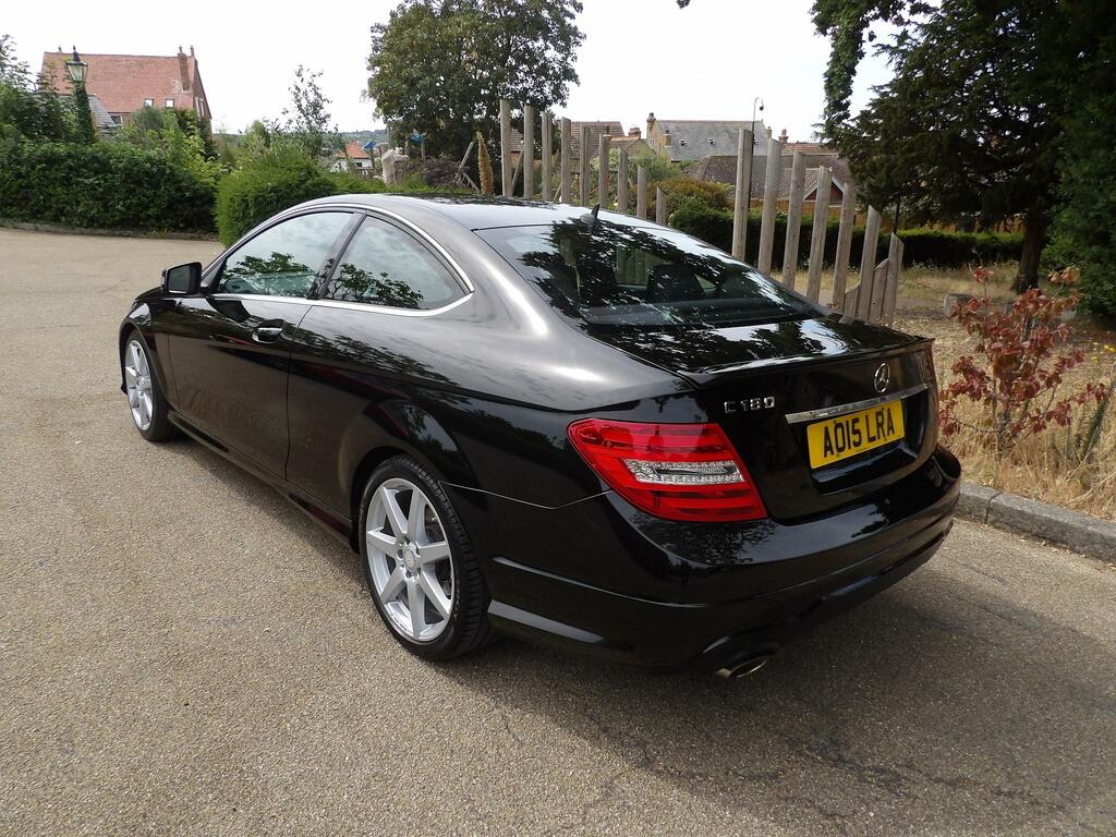 Mercedes-Benz C Class 1.6 C180 Amg Sport Edition Coupe G-tron Black #5