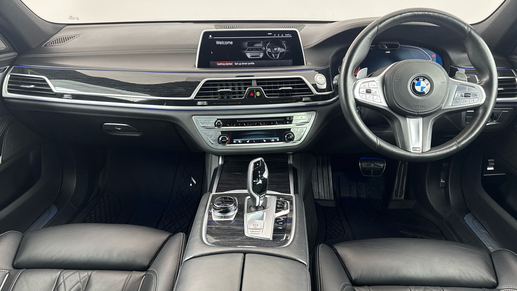 BMW 7 Series 740Ld Xdrive M Sport Saloon Blue #4