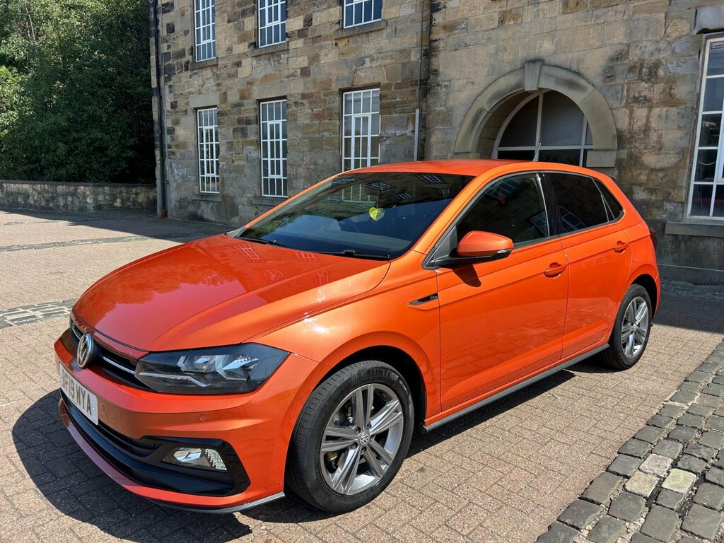 Volkswagen Polo 1.0 Tsi R-line Euro 6 Ss Orange #6