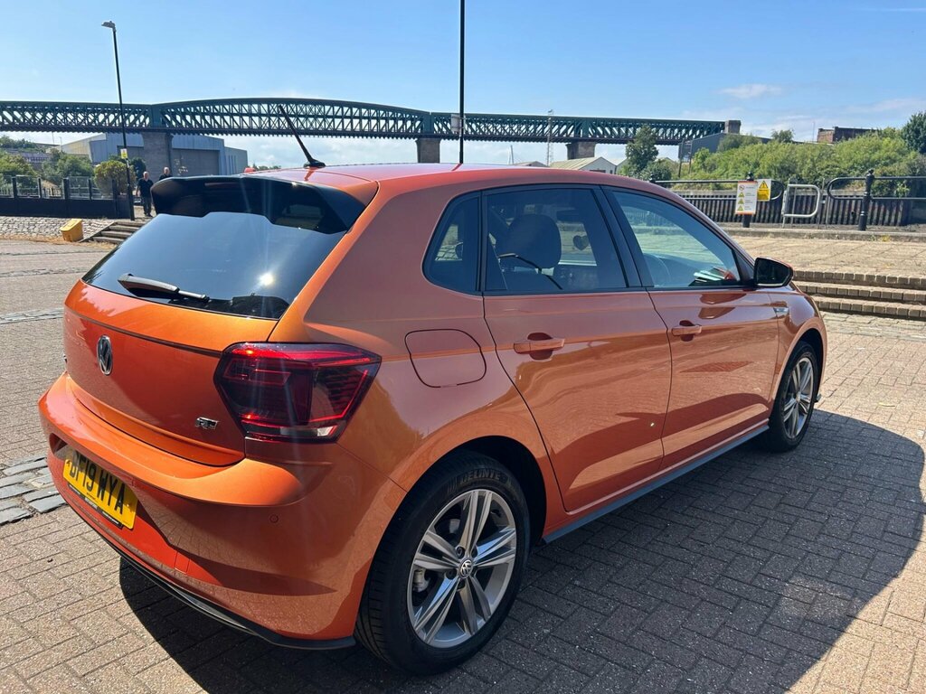 Volkswagen Polo 1.0 Tsi R-line Euro 6 Ss Orange #4