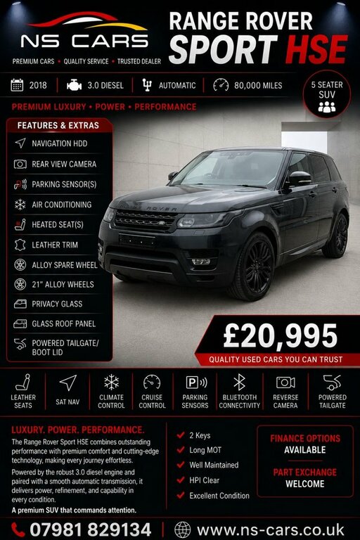 Land Rover Range Rover Sport Sd V6 Hse Dynamic Grey