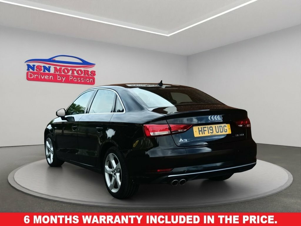 Audi A3 2.0 Tdi 35 Sport Saloon S Tronic Euro 6 HF19UDG Black #2