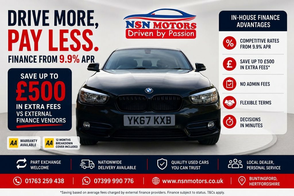 BMW 1 Series 1.5 116D Sport Hatchback Euro 6 Black #3